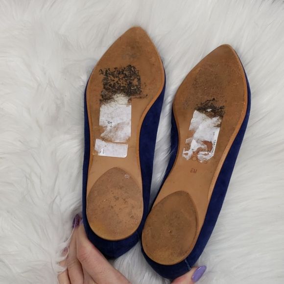 Joe's Jeans blue suede flats - Picture 5 of 7
